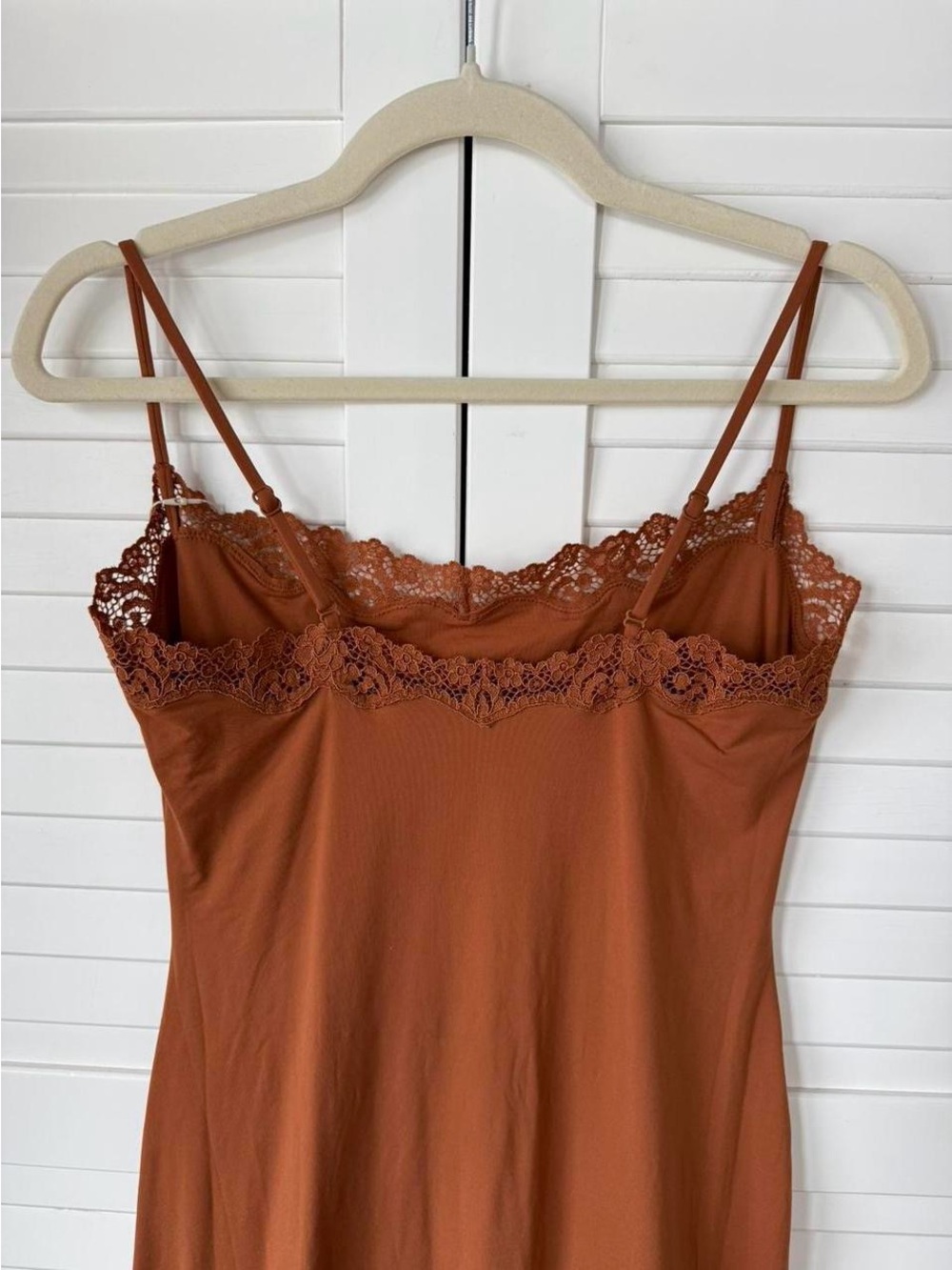 SKIMS Fits Everybody Lace Long Slip Dress - Picture 4 of 7
